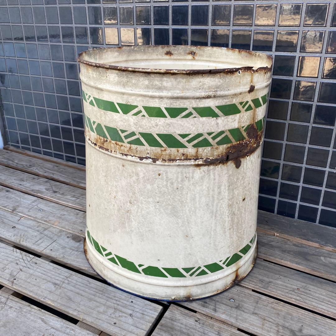 昭和レトロ マルキみそ ホーロー缶 古道具 骨董品 インテリア