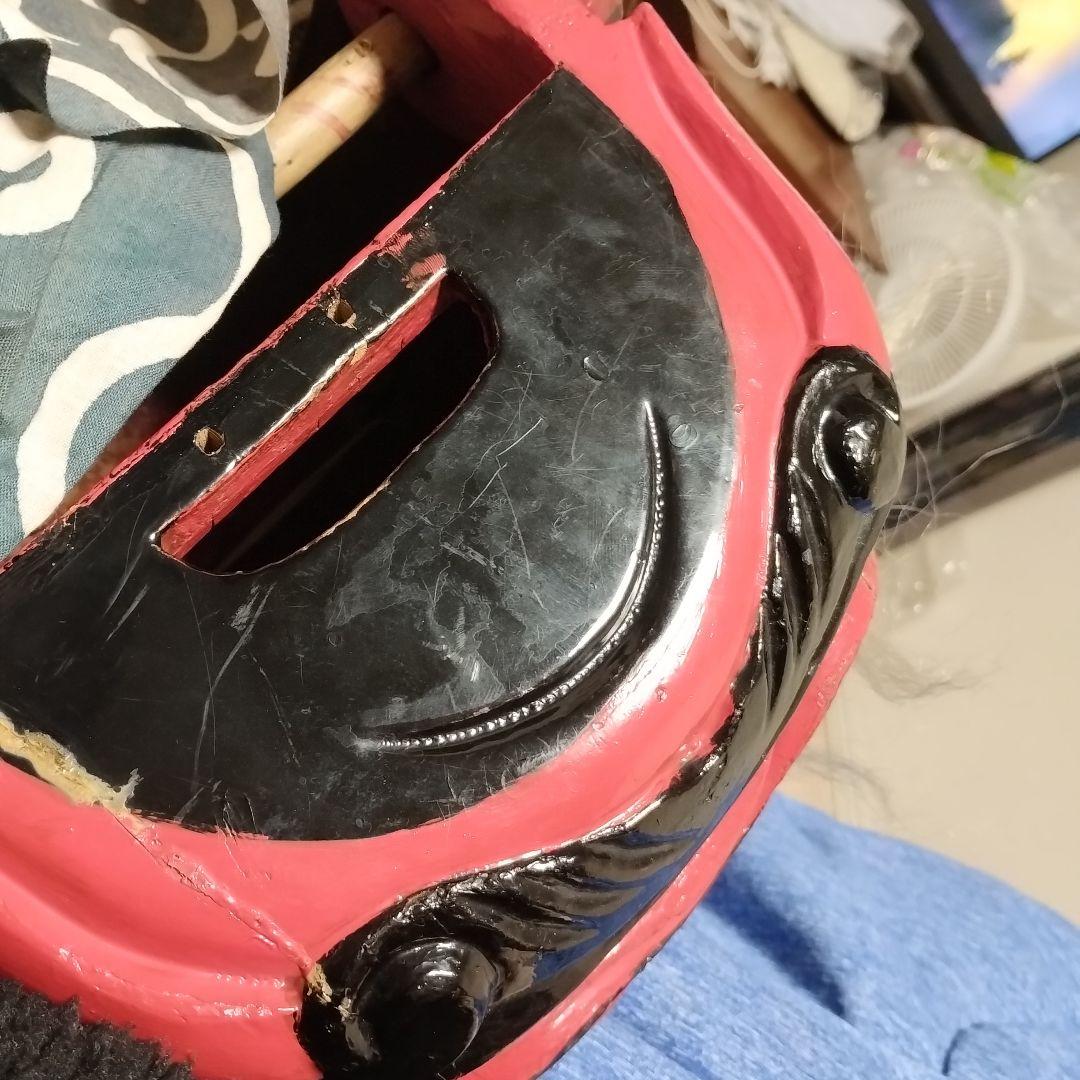 本物　常陸国　木製獅子頭　ビンテージ