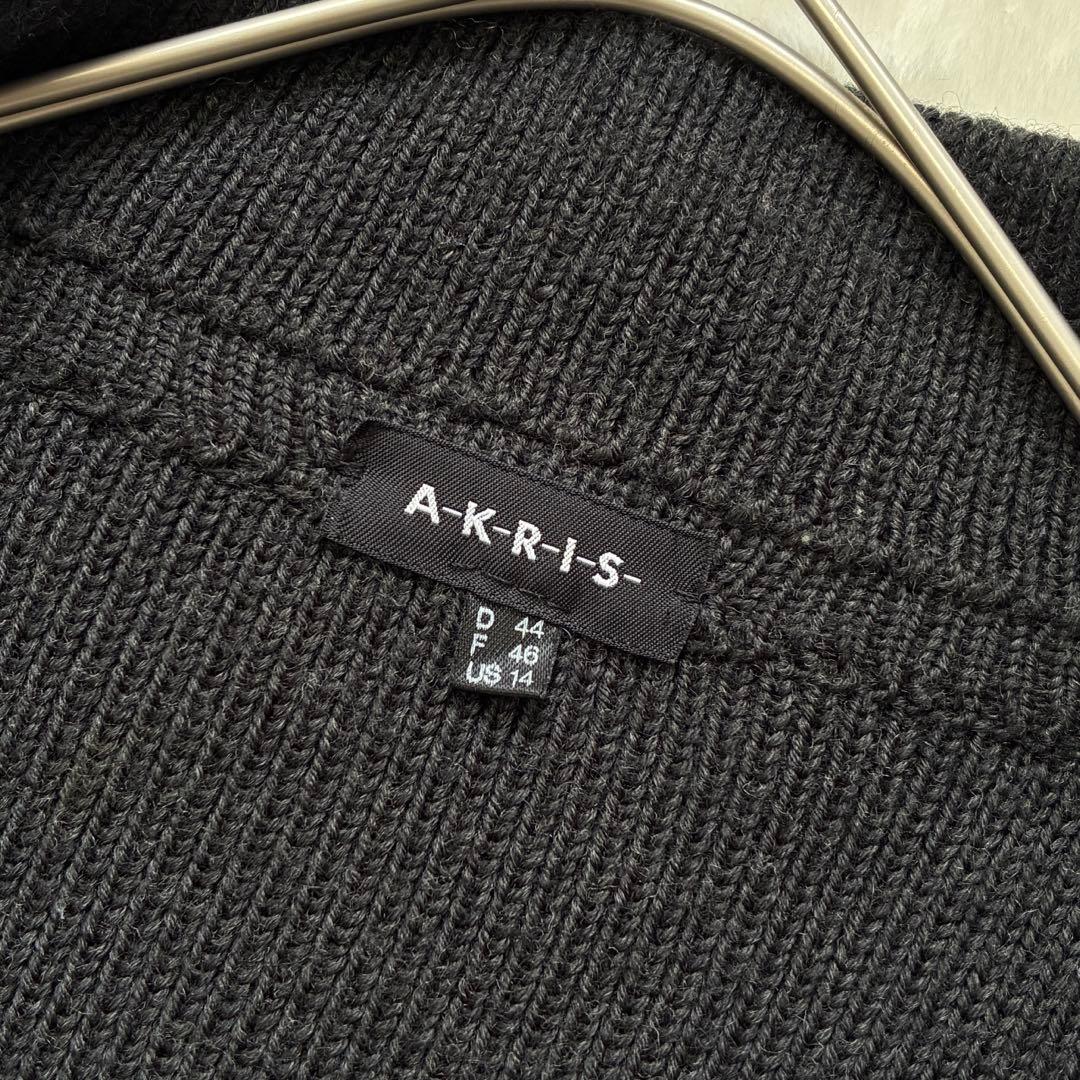 AKRIS ニットカーディガンジャケット 上質 上品 US14