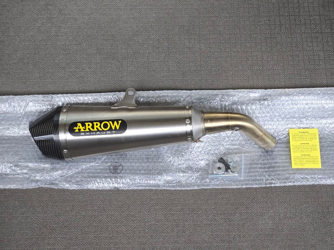 SV650用 ARROW X-Kone スリップオンマフラー リンクパイプ付き