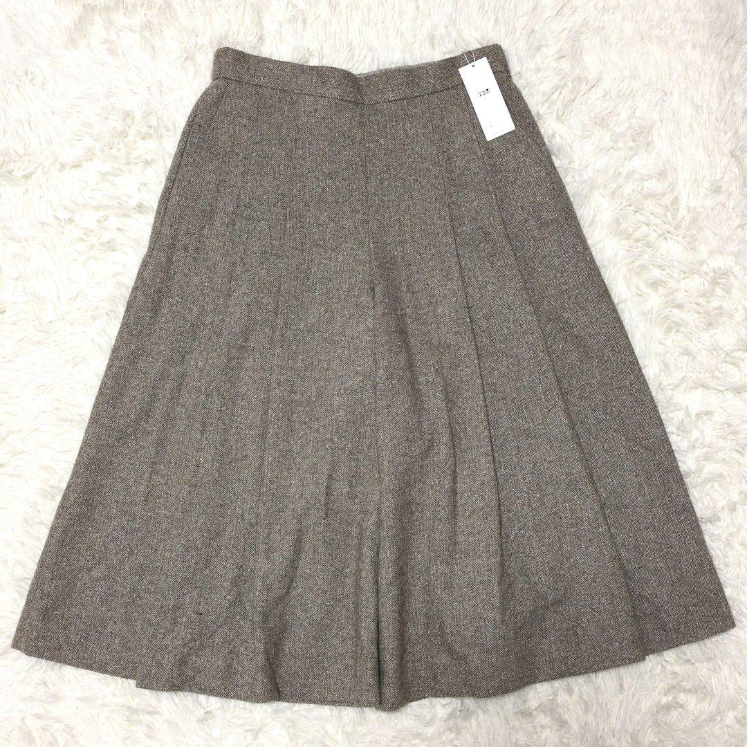 タグ付き 24AW 23区 シルクネップヘリンボーン ガウチョ パンツ 48