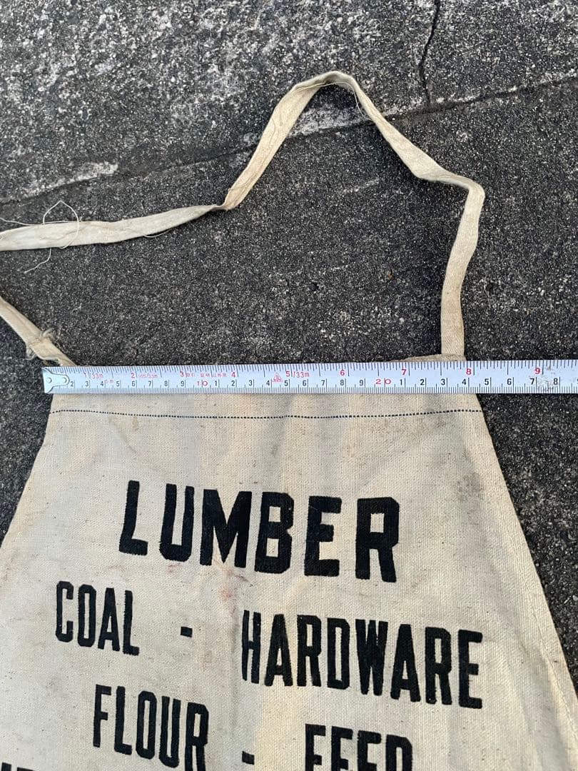 ビンテージ/USA製/アドバタイジング/ワークエプロン/キャンパス