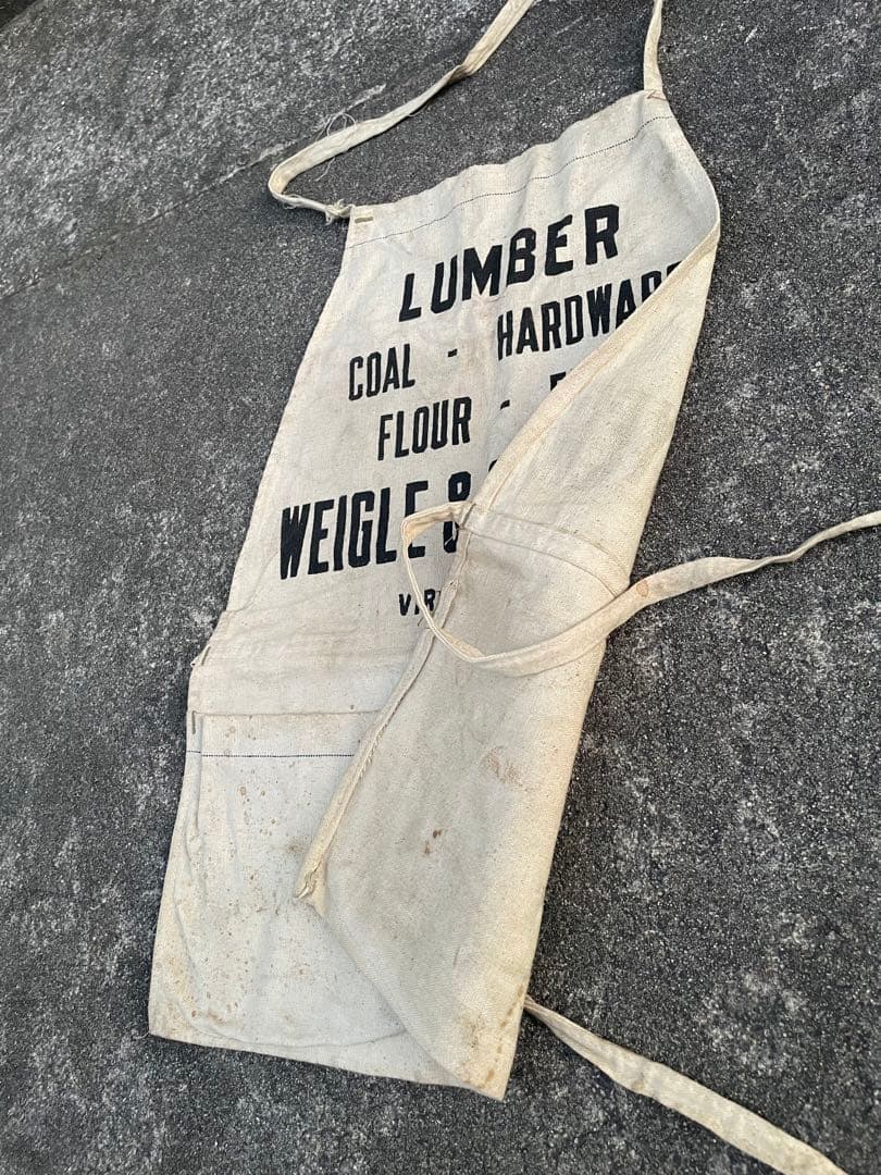 ビンテージ/USA製/アドバタイジング/ワークエプロン/キャンパス