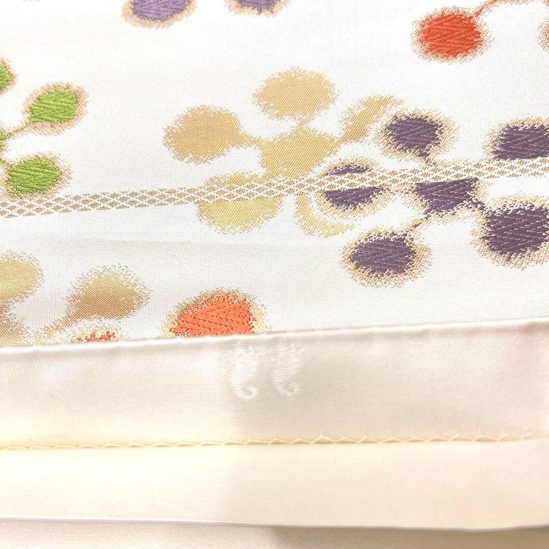 未着用　全通　袋帯　唐織　梅花模様　花模様　着物　093a p