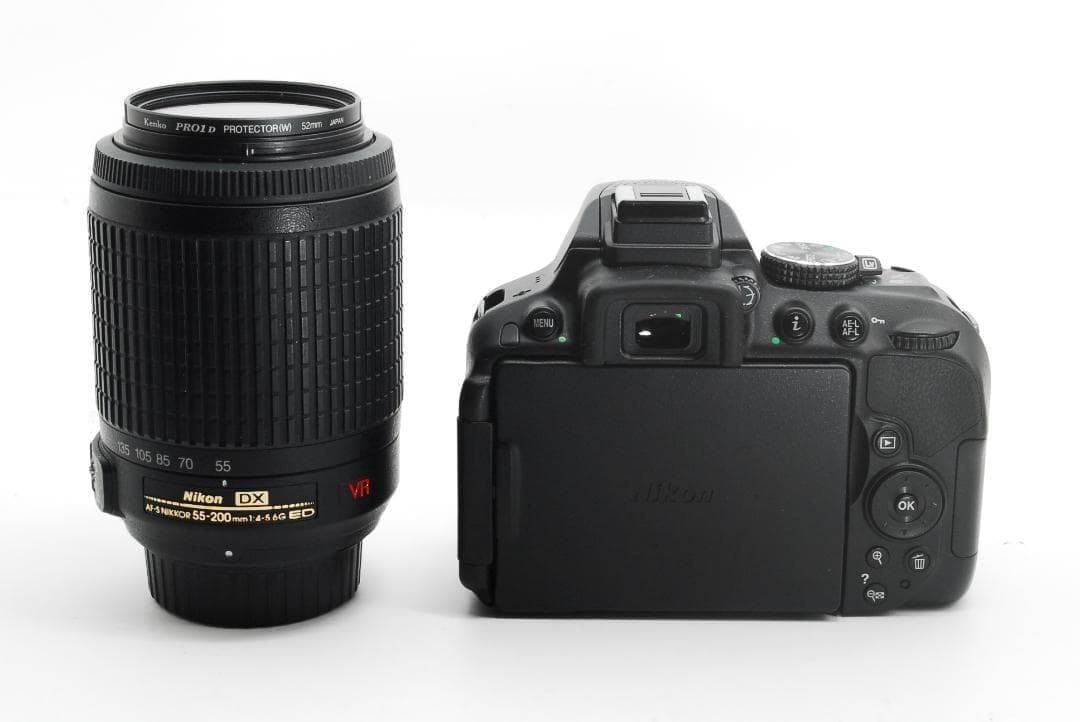 Wi-Fi対応 望遠レンズセット VR Nikon D5300 バック付き