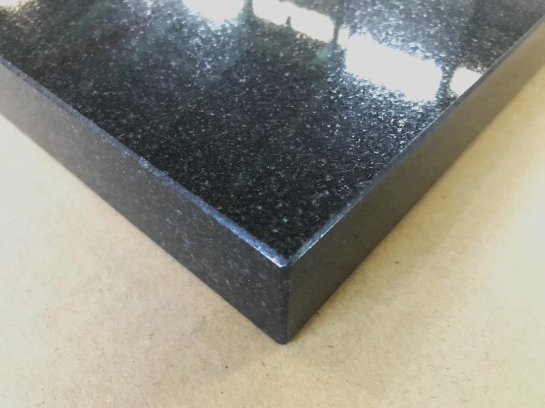 高級天然黒御影石 山西黒 オーディオボード●400×400×20●5面磨き