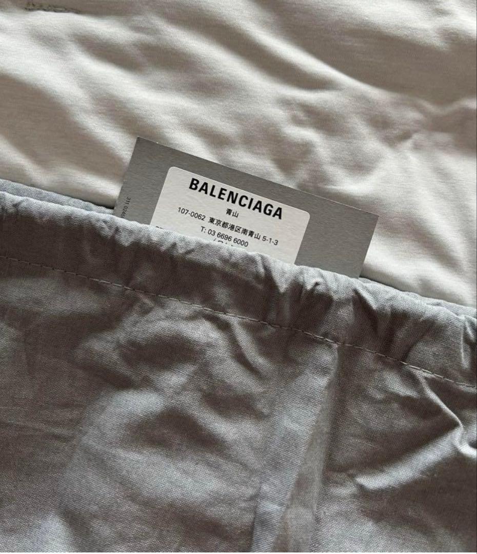 バレンシアガ　ビストロ ストラップ付きバスケット XS ブルー