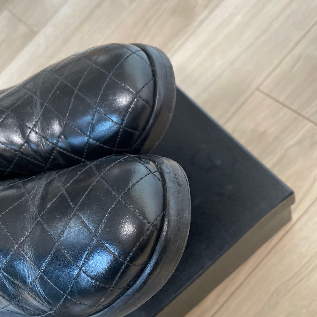 シャネル　黒　38 レザー