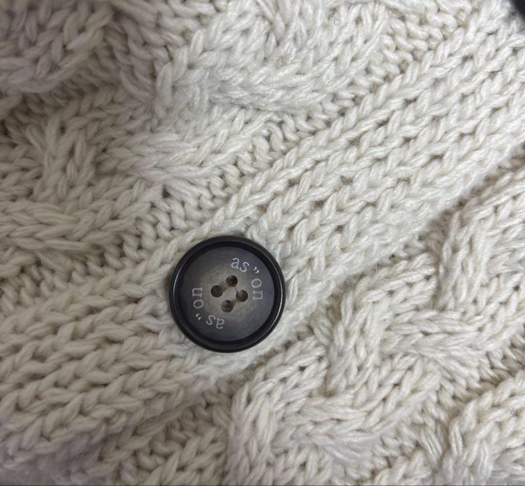 ason ELO TWISTED HOOD CARDIGAN カーディガン