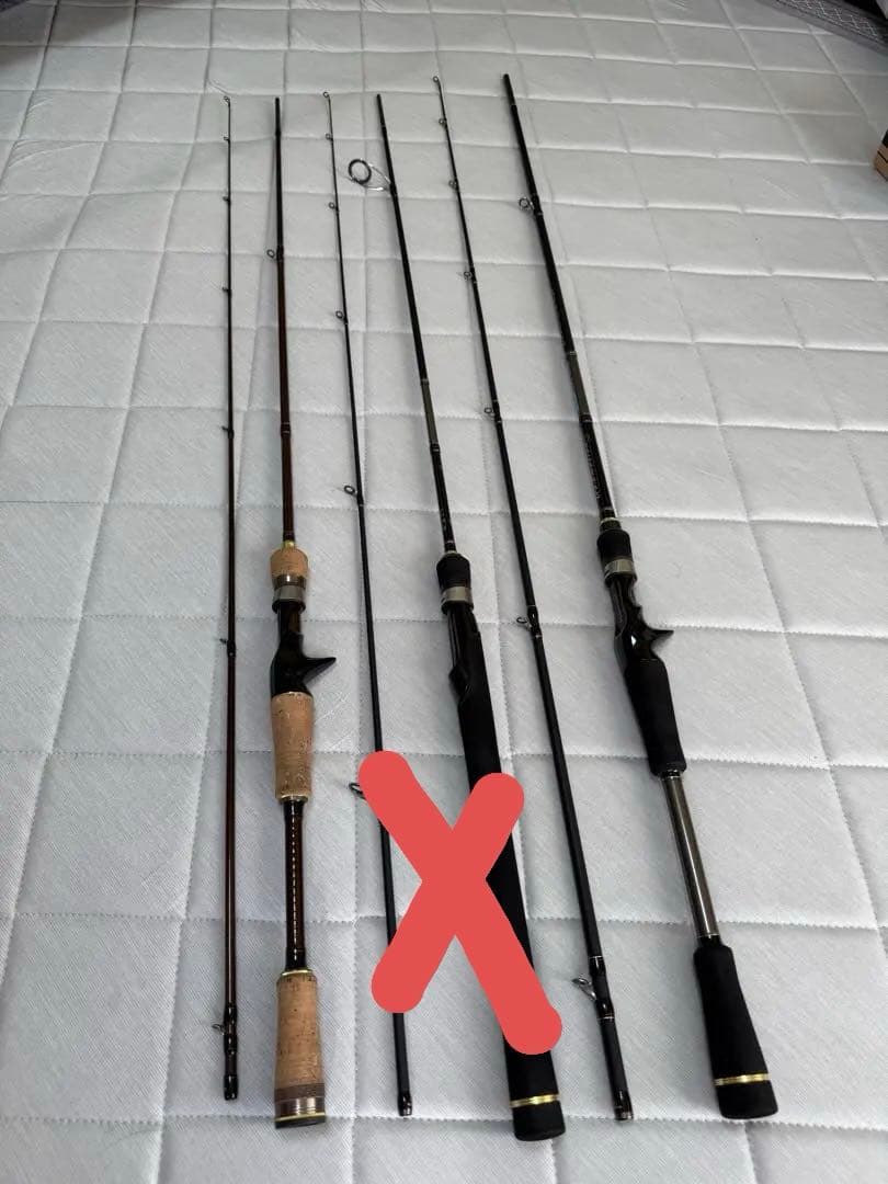 メジャークラフト バス釣りロッド2本 ベイトロッド