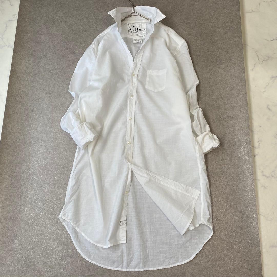 【美品】Frank&Eileenフランクアンドアイリーン　シャツワンピース　白