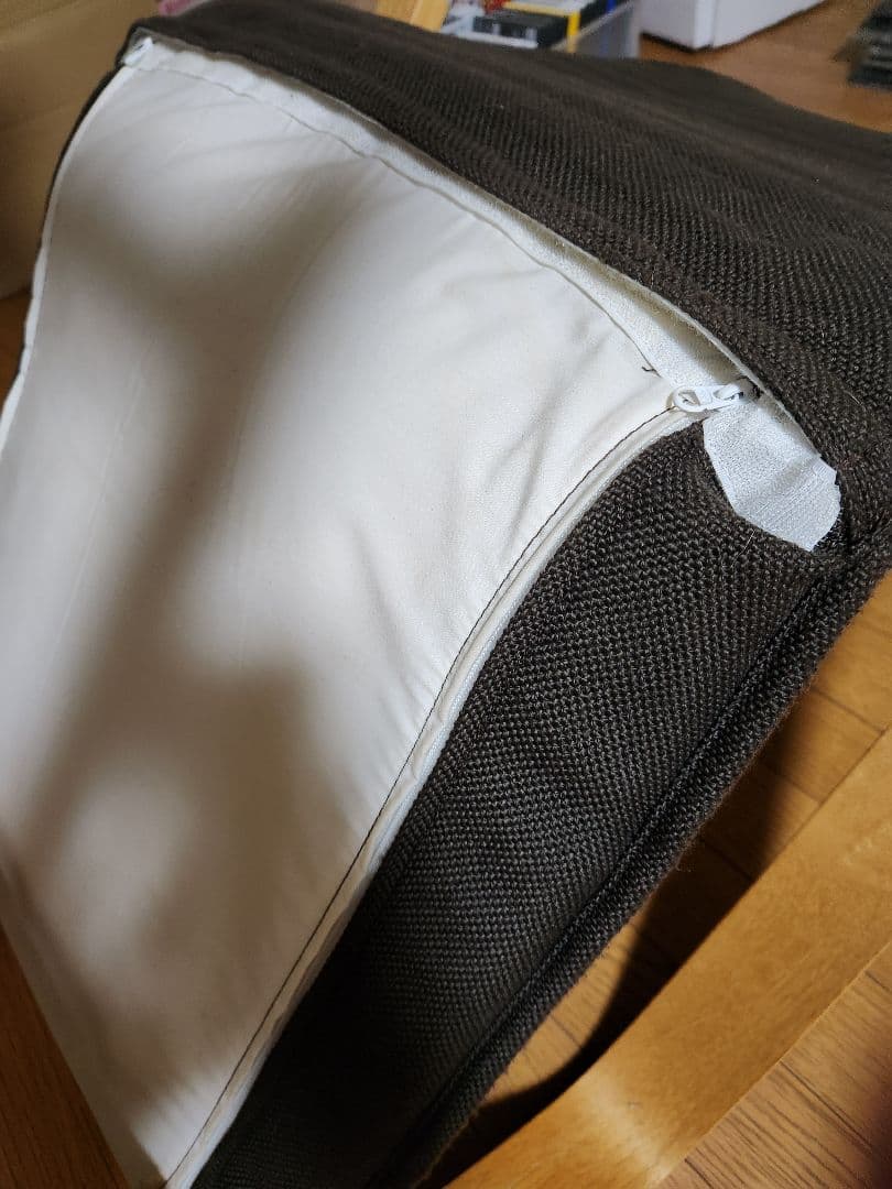 無印良品★リラックスチェア★オットマン★アクリル混平織★廃盤★ブラウン