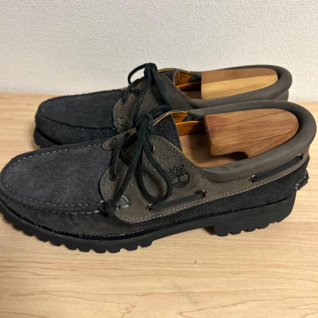 Timberland グレー モカシン　3アイ　US8