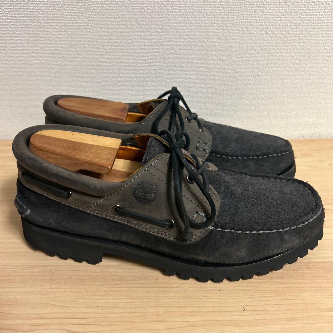 Timberland グレー モカシン　3アイ　US8