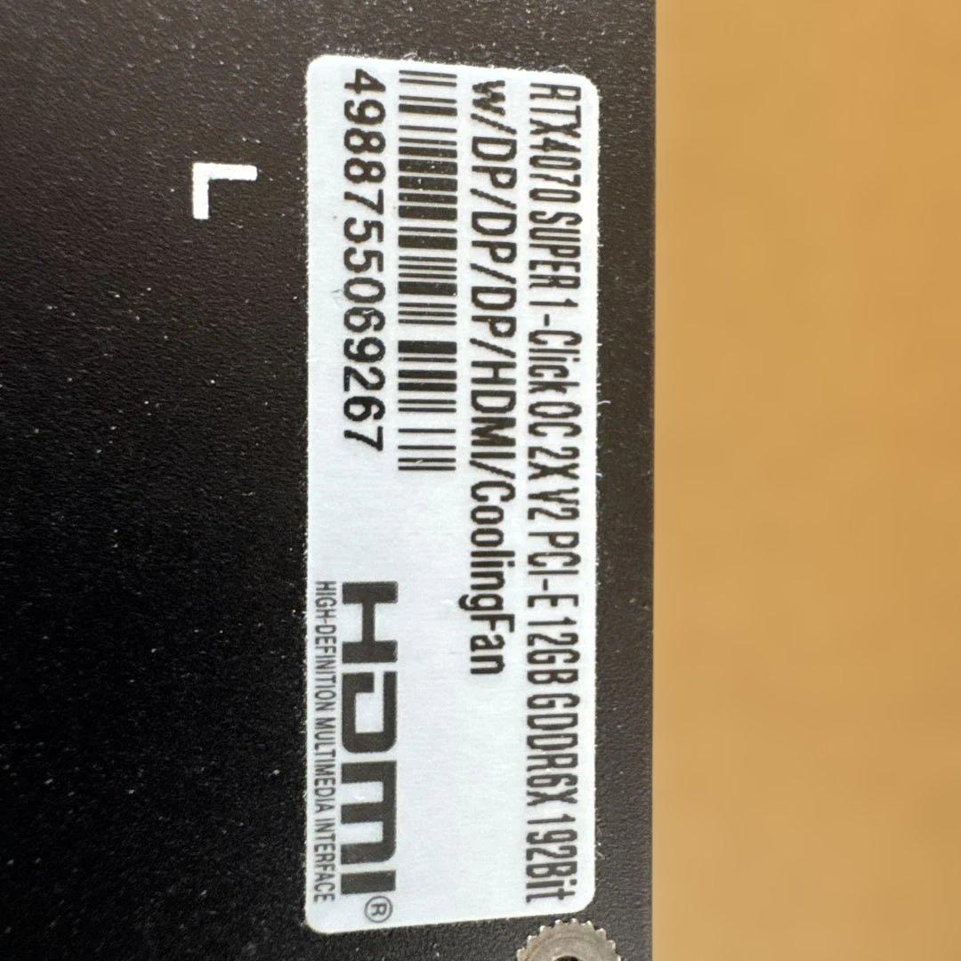 GeForce RTX 4070 12GBグラフィックボード