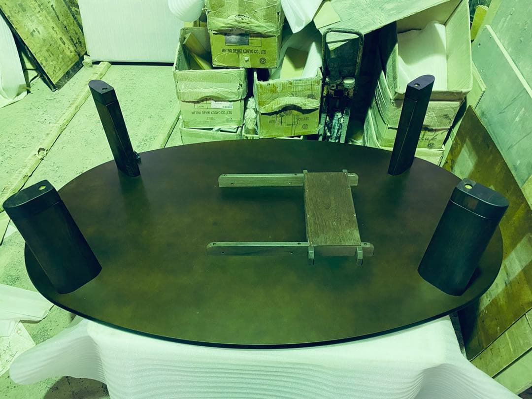 こたつ楕円ウォールナット150日本製・ヒーター別売り