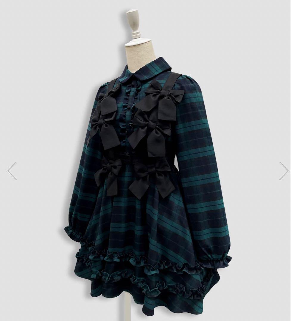 ハニーシナモン リボンハーネスセットワンピース