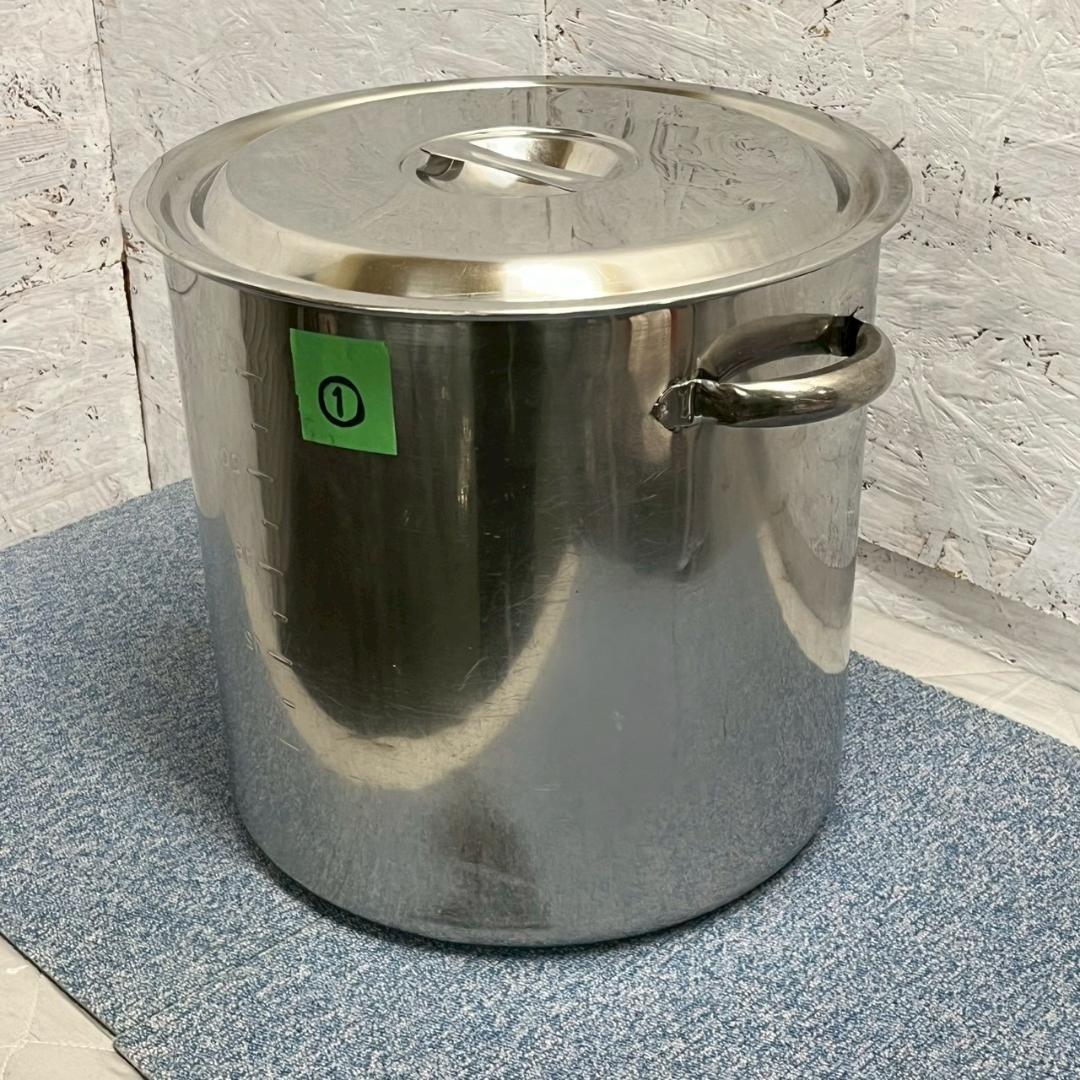 【厨房機器】 ステンレス製 33cm 寸胴鍋 厨房 厨房機器 ① A1509