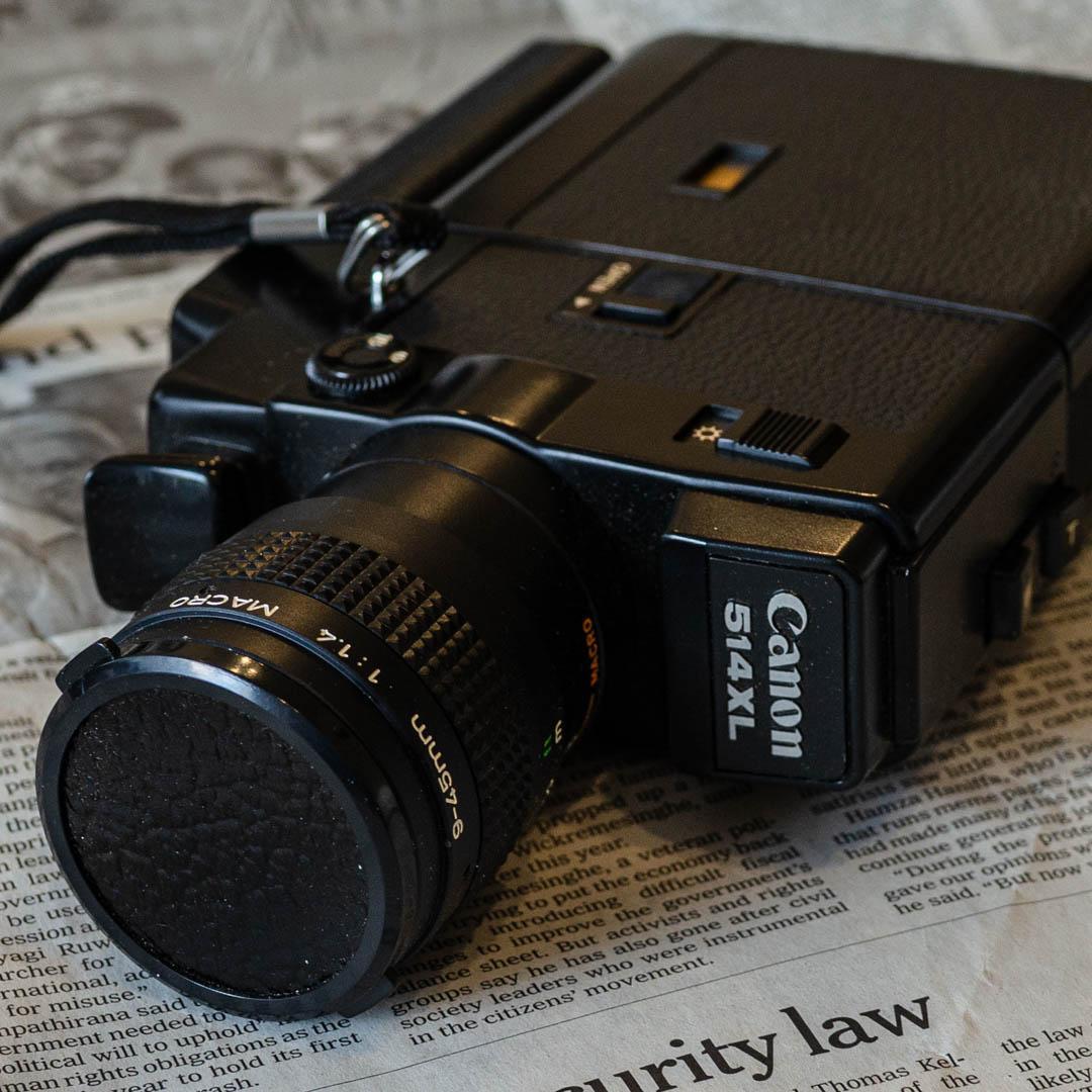 フィルムカメラ Canon 514XL C-8 9-45mm 1:1.4 MACRO 8mm