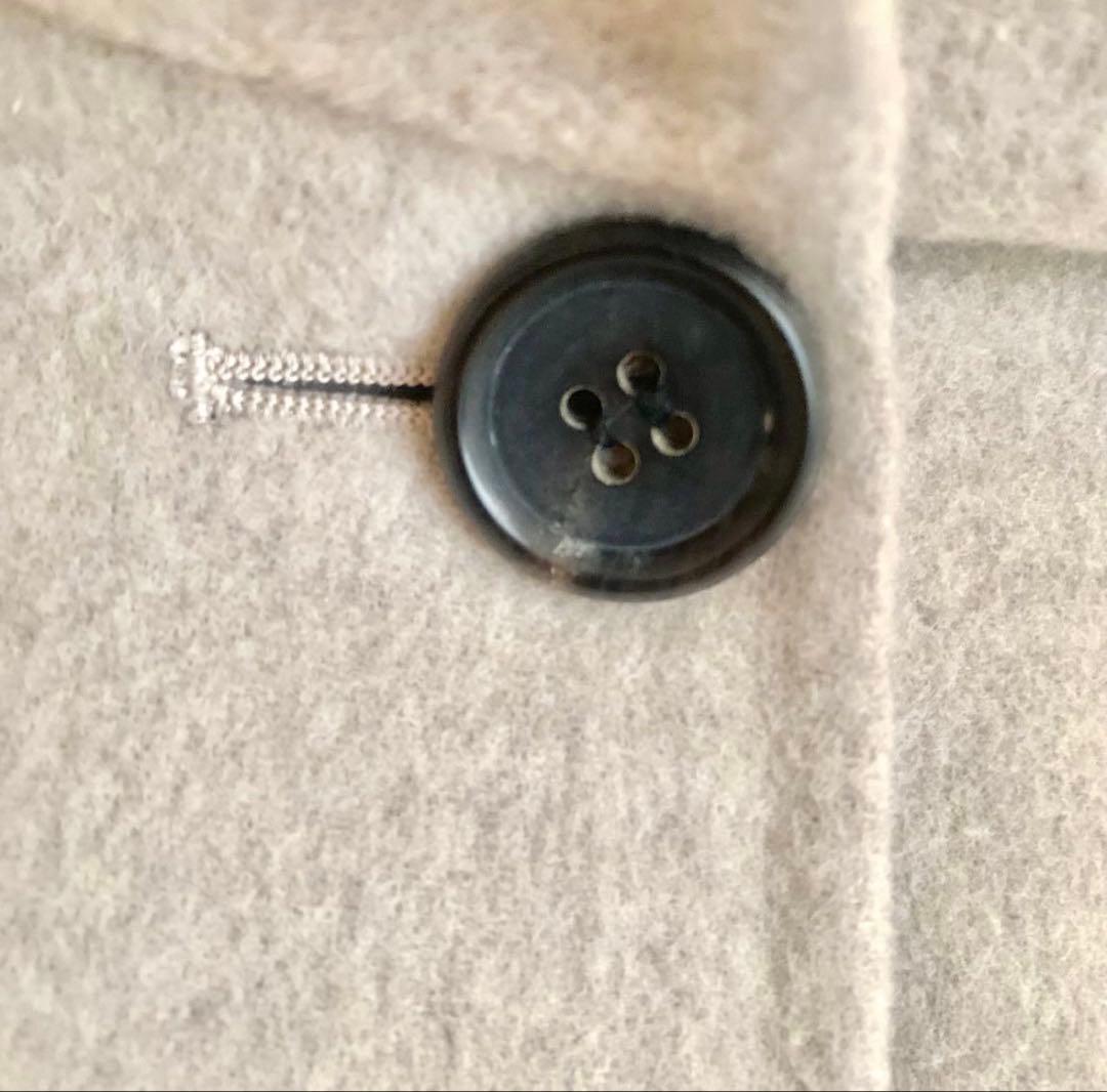 IENA フード付きベージュロングコート