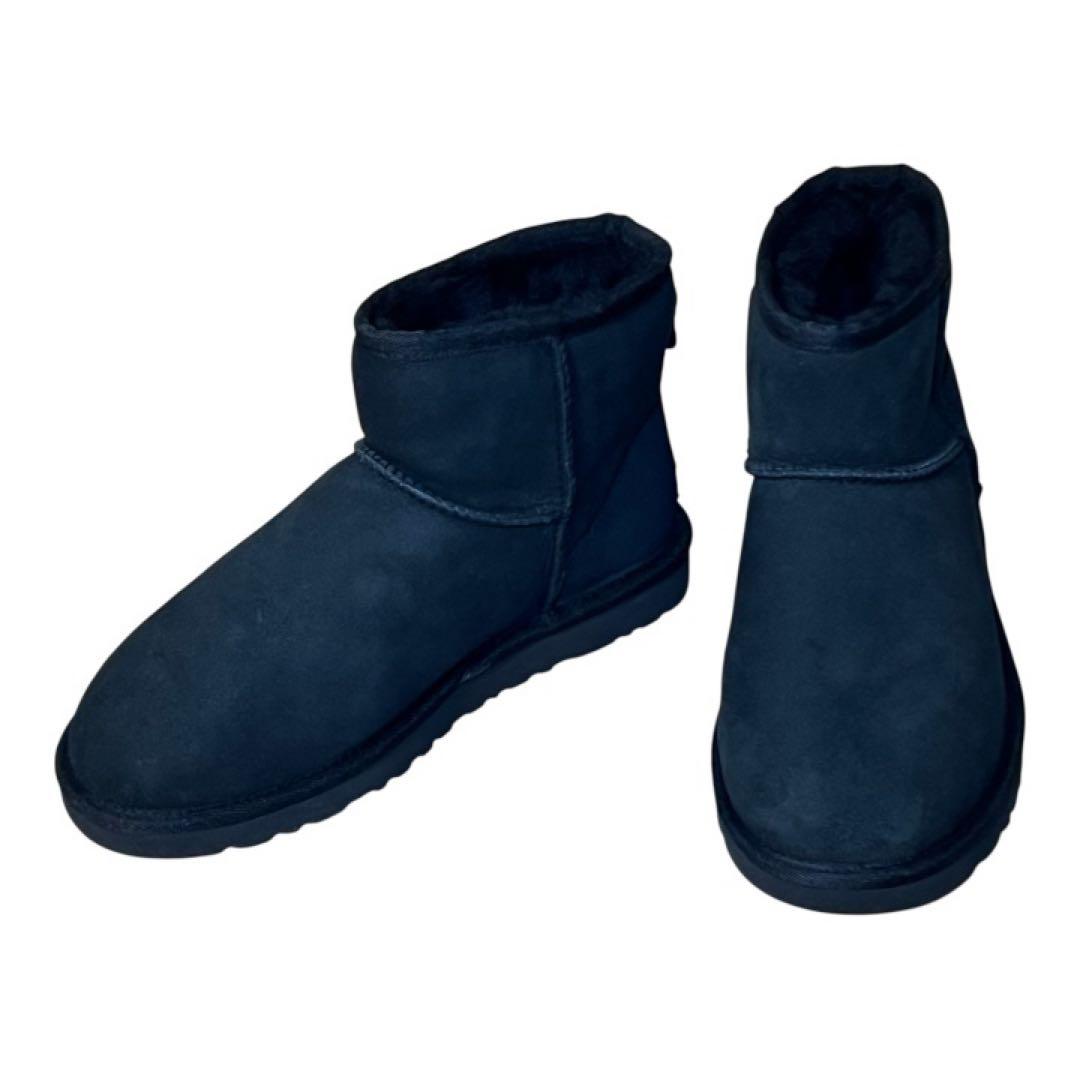 【新品未使用】UGG ムートンブーツ ブラック　23cm