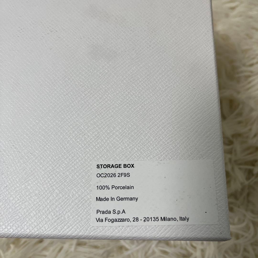 美品　PRADA プラダ　ポーセリンボックス アクセサリー ジュエリー ケース