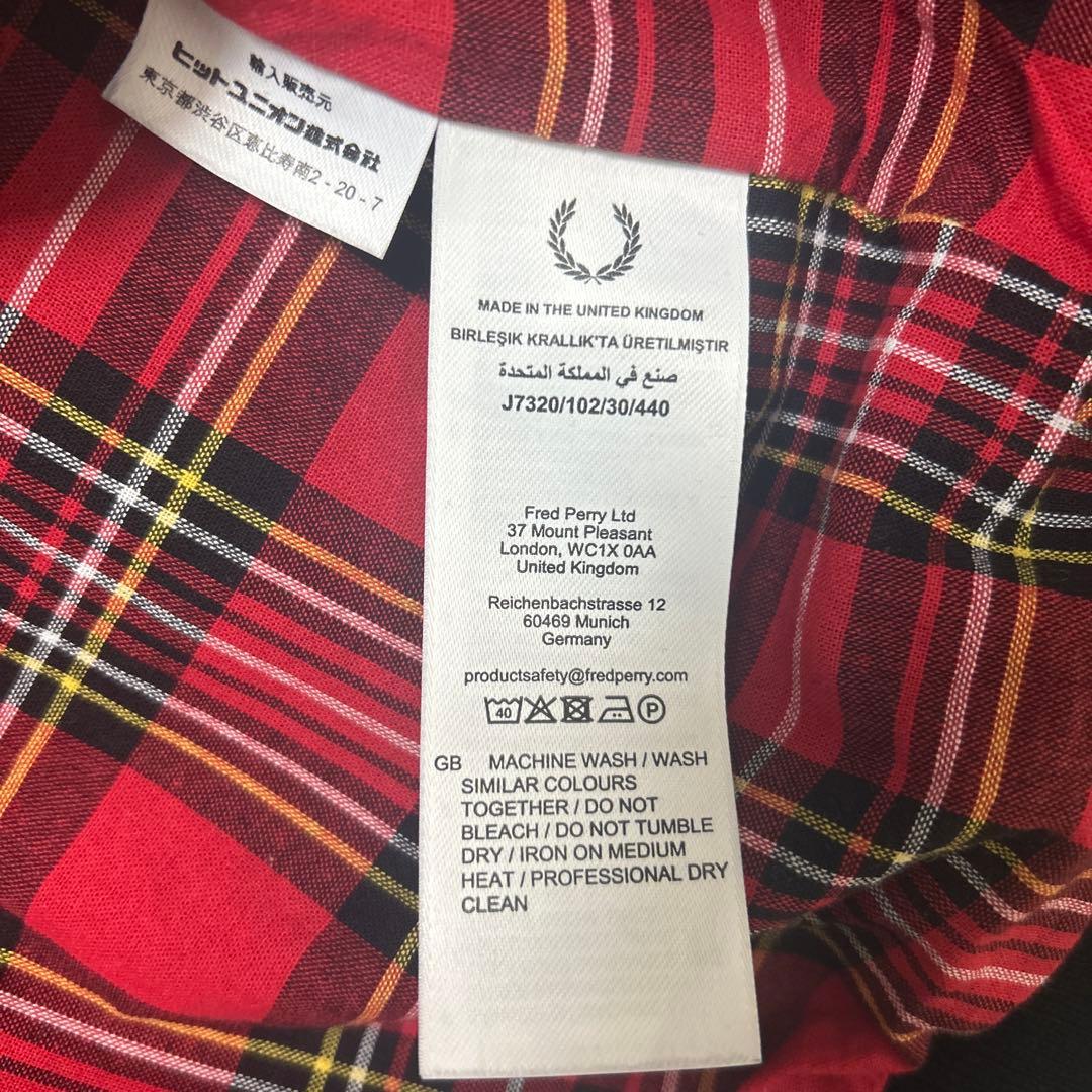 FRED PERRY ブラック ブルゾン　ジャケット