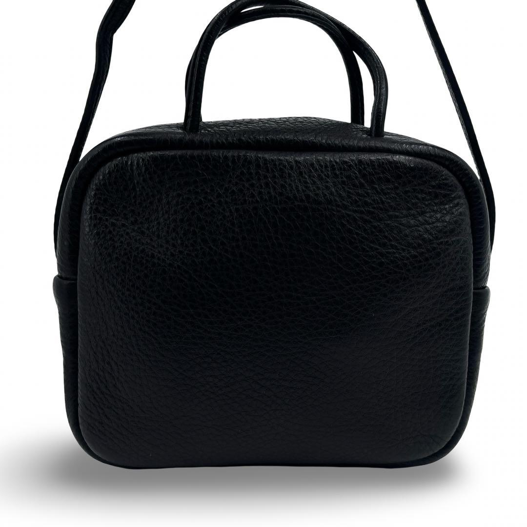 【未使用級　極美品】Aeta アエタ 2WAY　ショルダーバッグ 　シボ革　黒