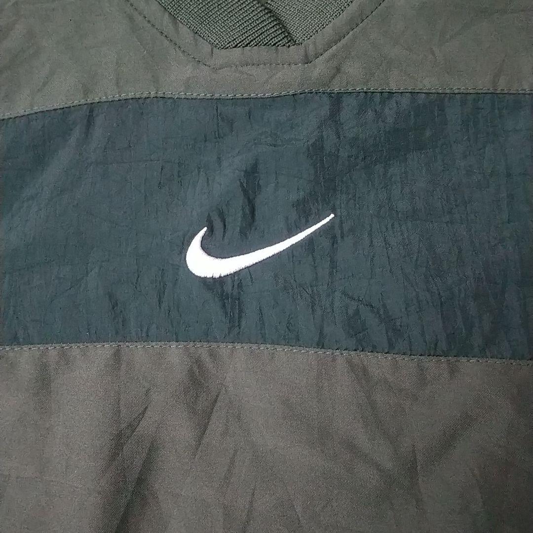 希少サイズ☆90s ナイキ 刺繍センターロゴ ナイロンジャケット XL USA製
