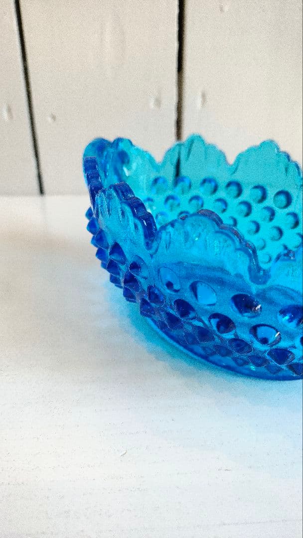 '50~'60 フェントン Fenton Blue Hobnail 美品