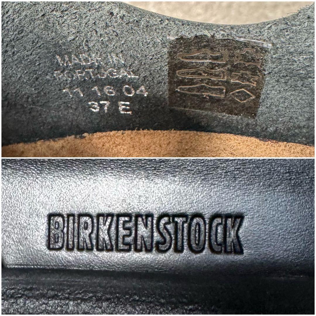 美品 ビルケンシュトック 24.0 モンタナ オイルドレザー ナロー ブラック