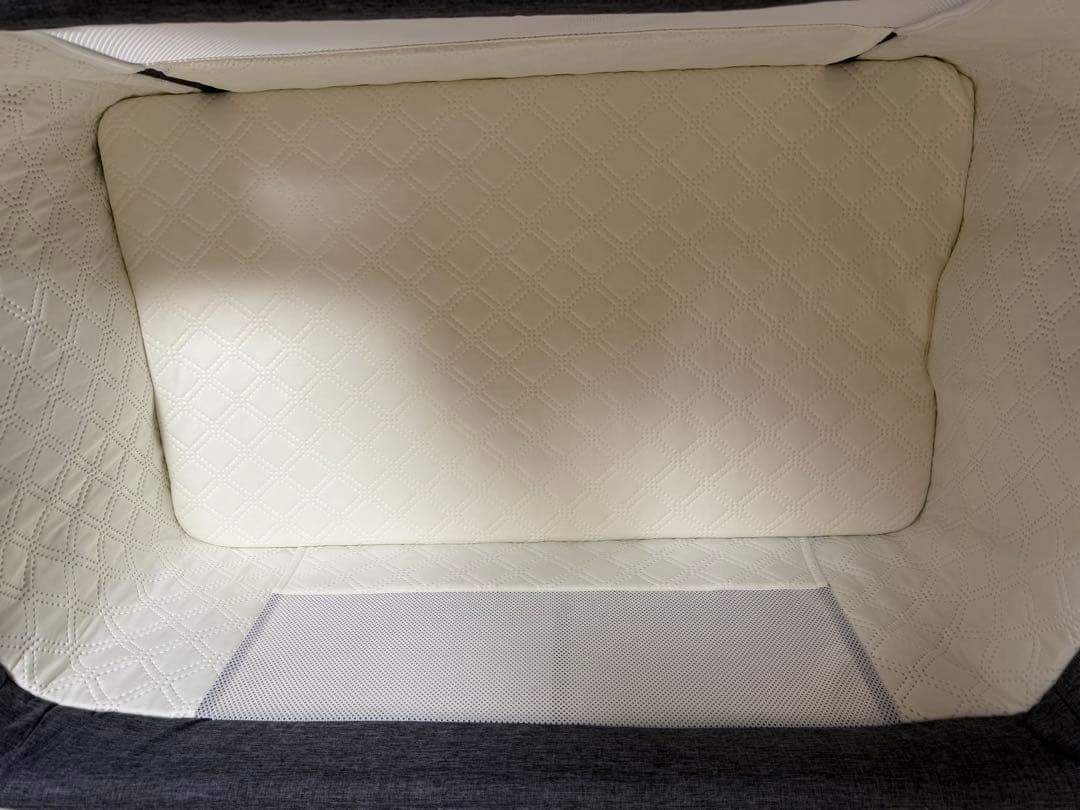 ベビーベッド グレー