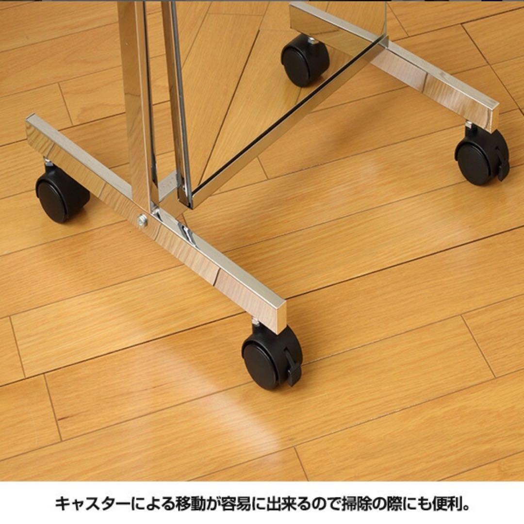 スタンドミラー 高さ158 cm キャスター付き