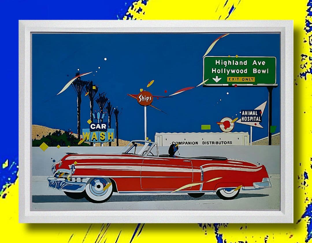 鈴木英人・アート【A4サイズ写真ポスターフレーム付き３点セット】ポスター