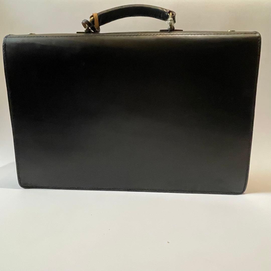 極美品✨グレンロイヤル ビジネスバッグ ブリーフケース ロック ゴールド 黒