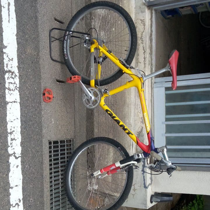 ジャイアントのカーボンフレームマウンテンバイク です。