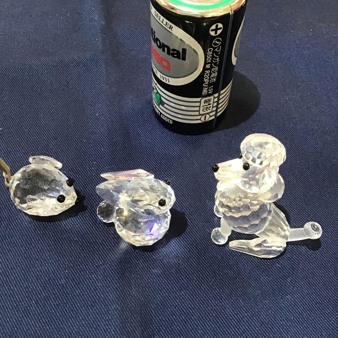 4121699 ガラス細工 スワロフスキー まとめて ヤングバレリーナ フクロウ