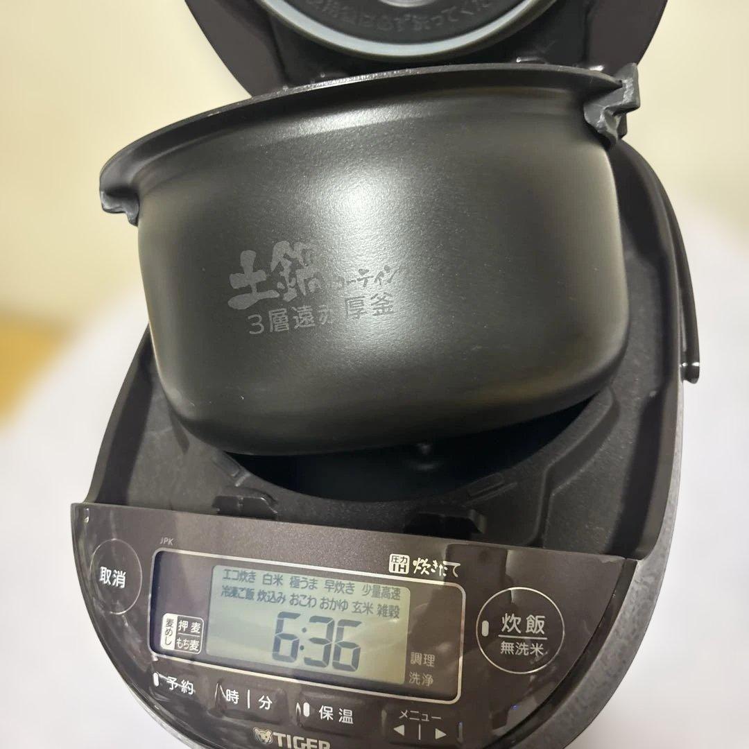 TIGER 圧力IH炊飯器JPK-B100ブラウン20年日本製