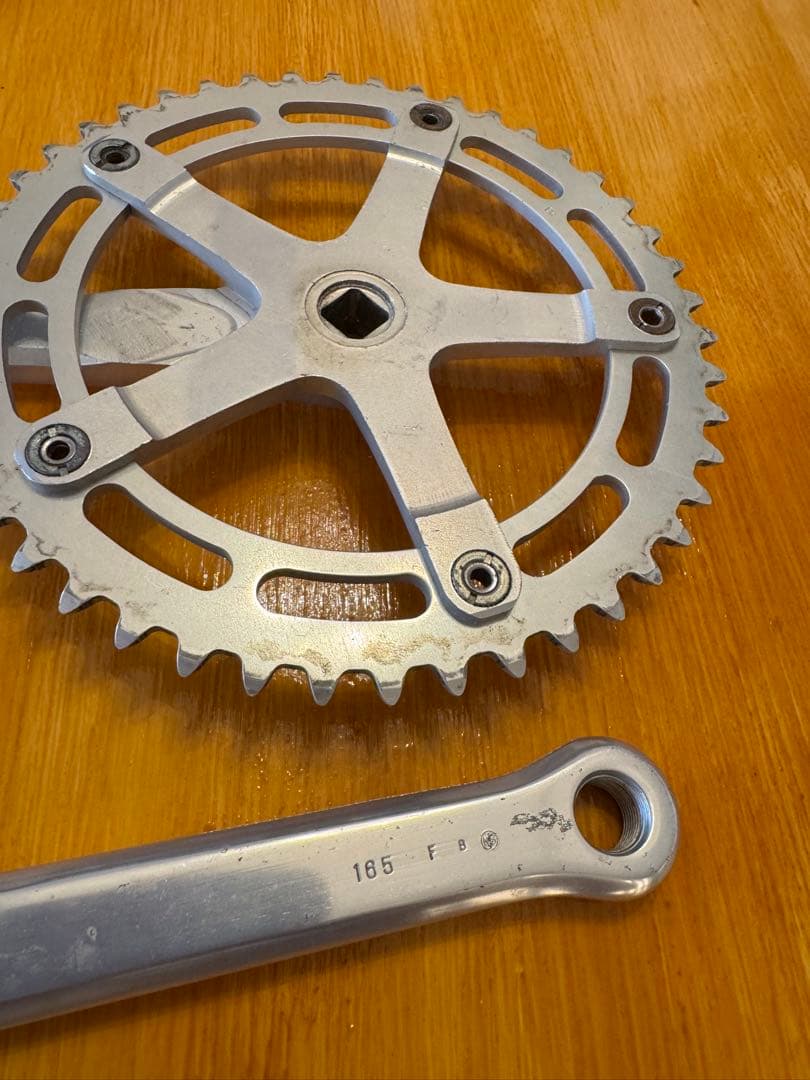 旧DURA-ACE ピスト用クランクセット 165mm Shimano