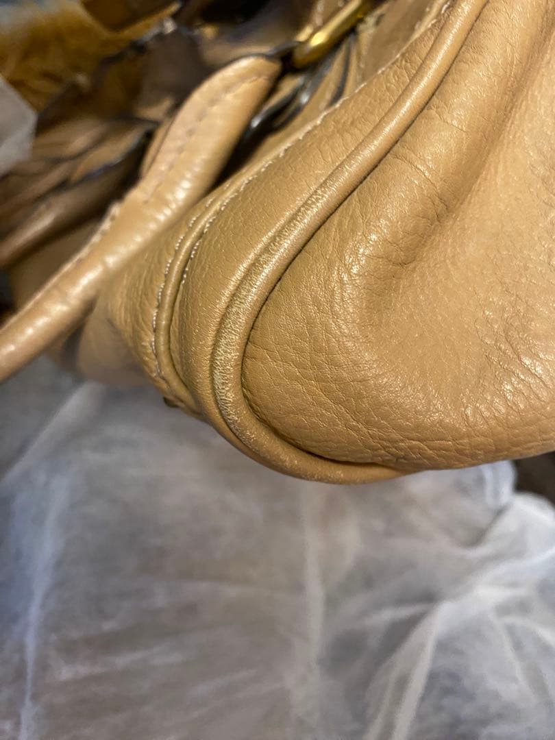 Chloe パディントン　ベージュ レザー