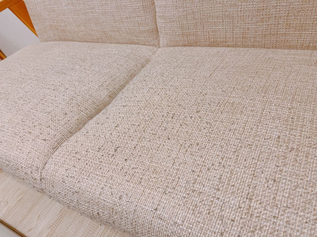 エクレール 2人がけソファ 北欧デザイン木肘ソファ Ecrail