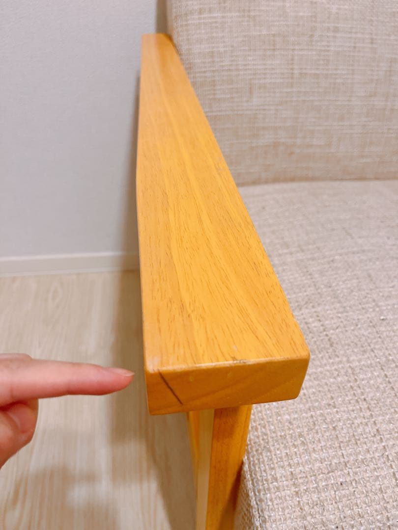 エクレール 2人がけソファ 北欧デザイン木肘ソファ Ecrail