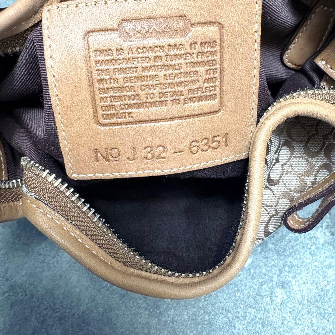 コーチ ショルダーバッグ ワンショルダー キャンバス ブラウン