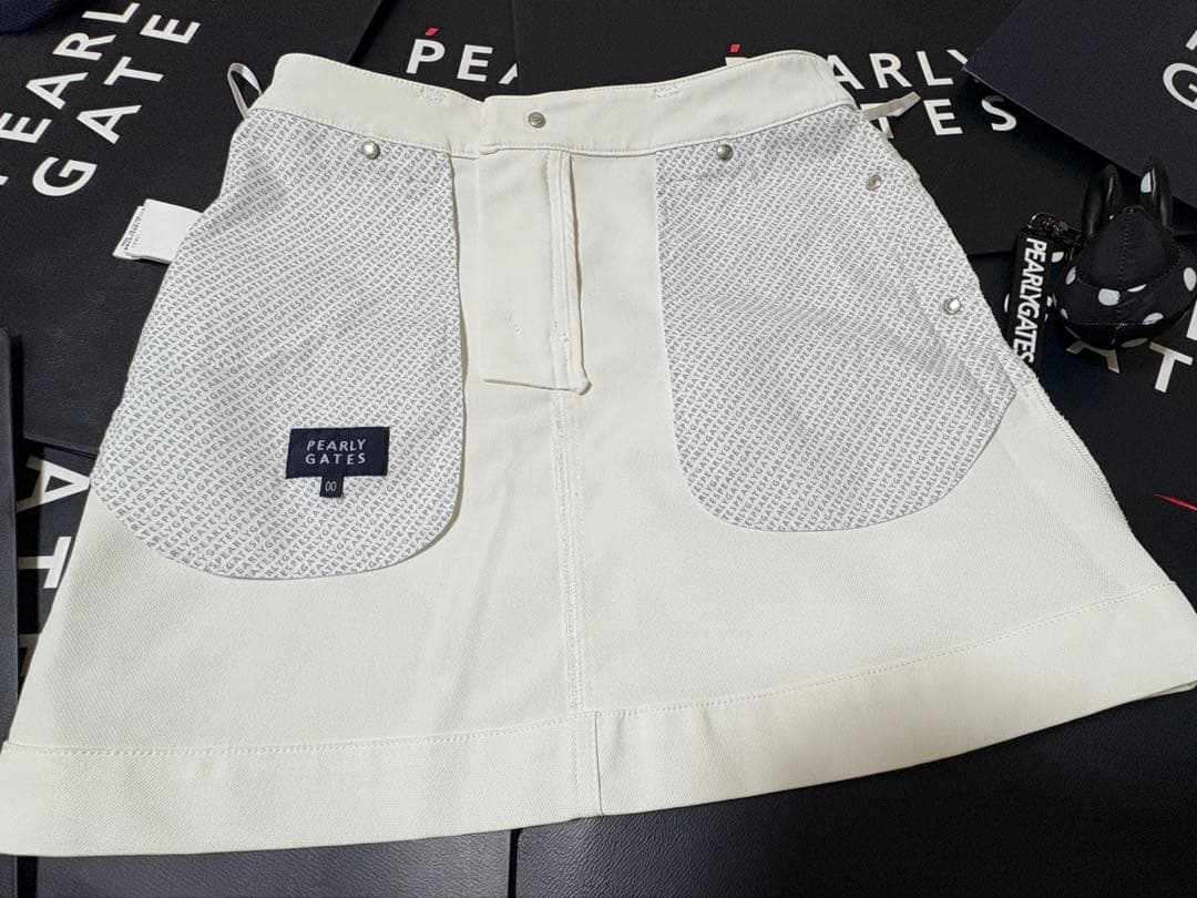 PEARLY GATES ホワイト ミニスカート