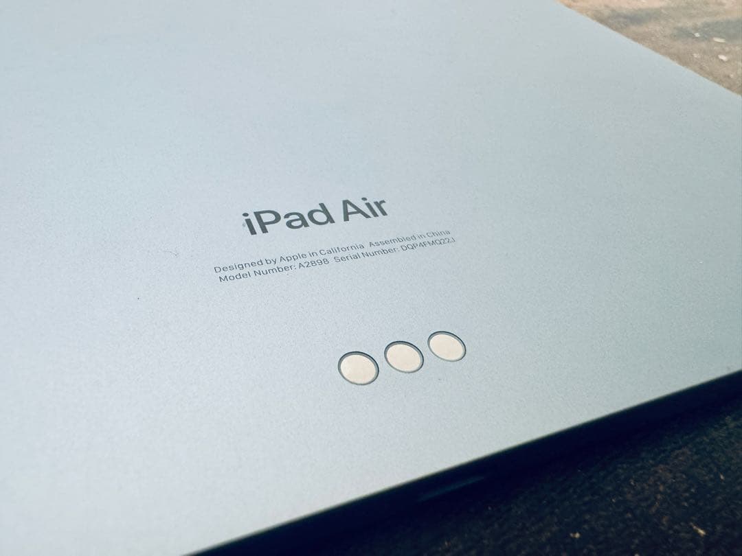 13インチiPadAir(M2)Wi-Fi128GBブルー【フィルム&ケース付】