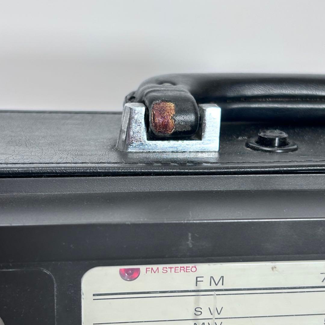 は*ん様 クラウンRX-9800 レトロラジカセ アタッシュケース型 ジャンク