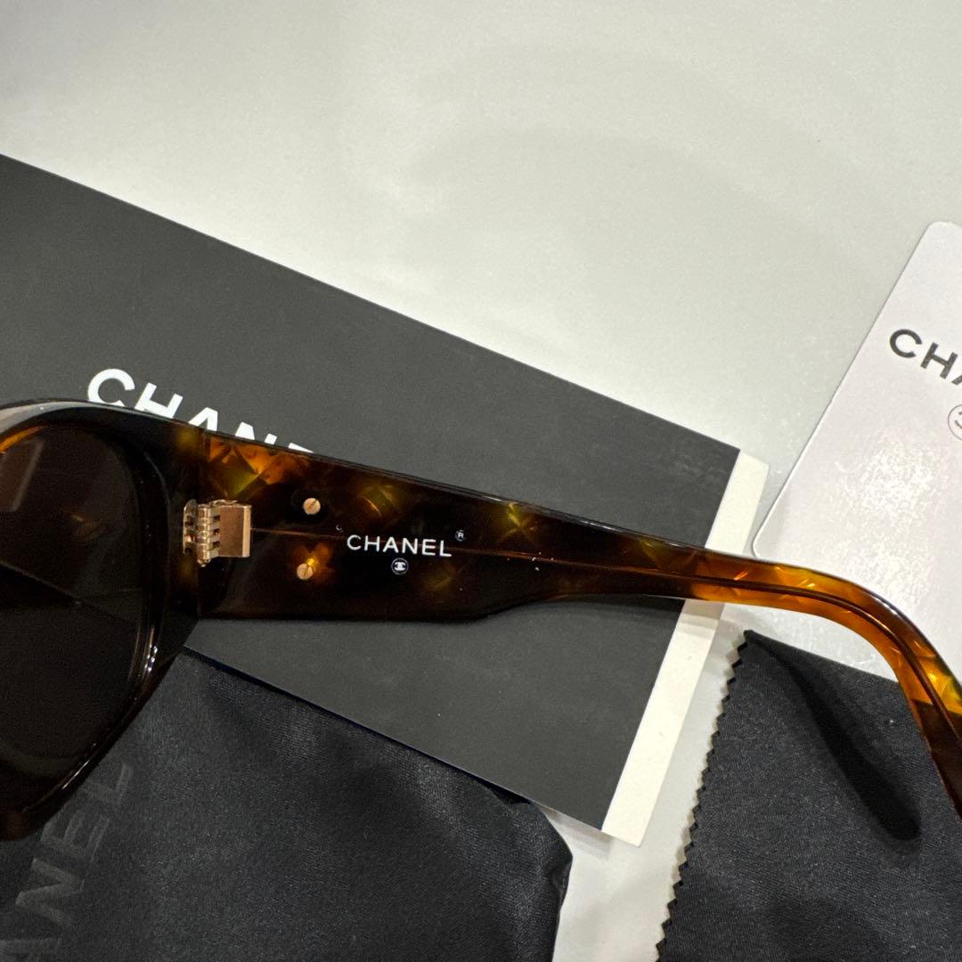 CHANEL ブラウン サングラス　べっこう