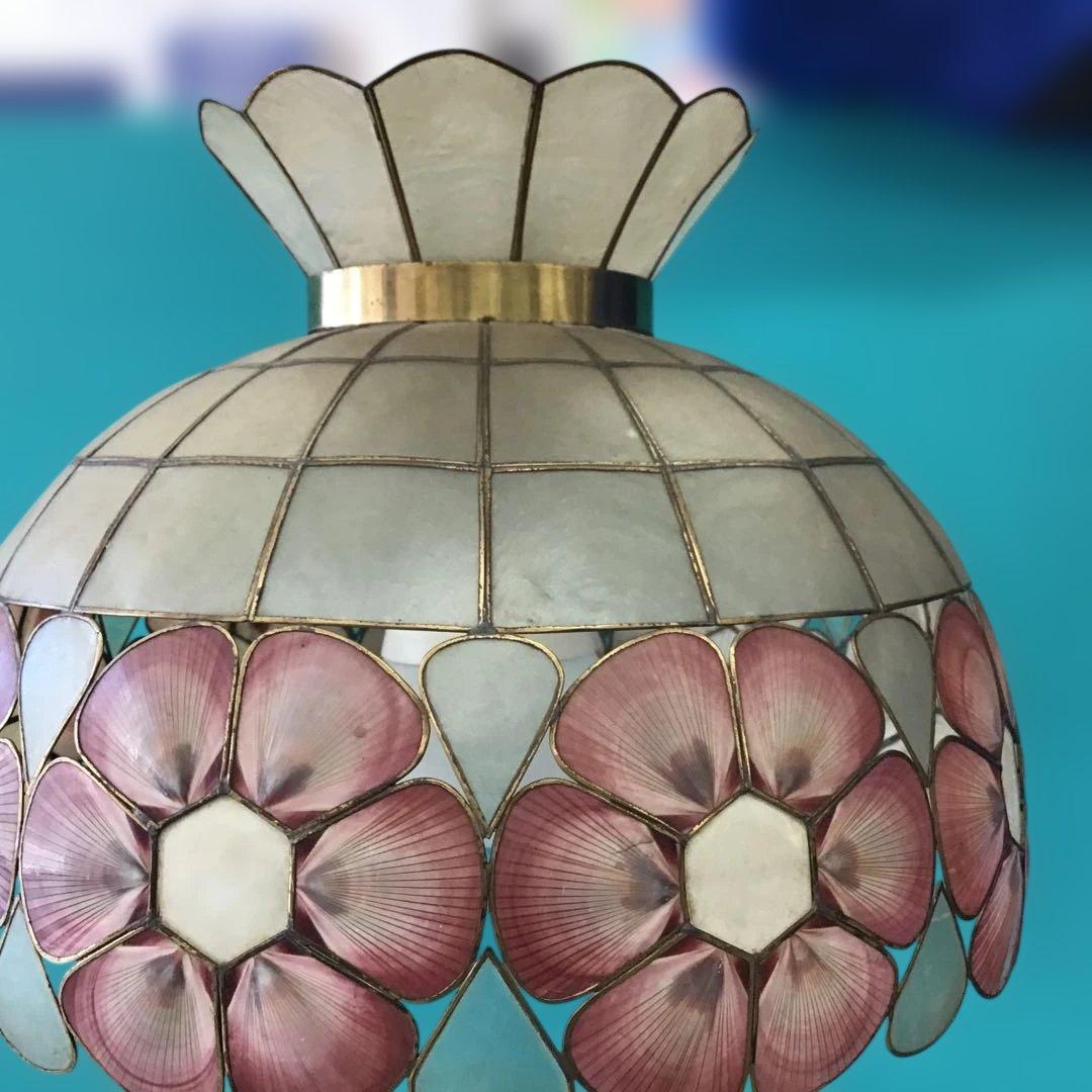 ペンダントライト　カスピ貝　シェル