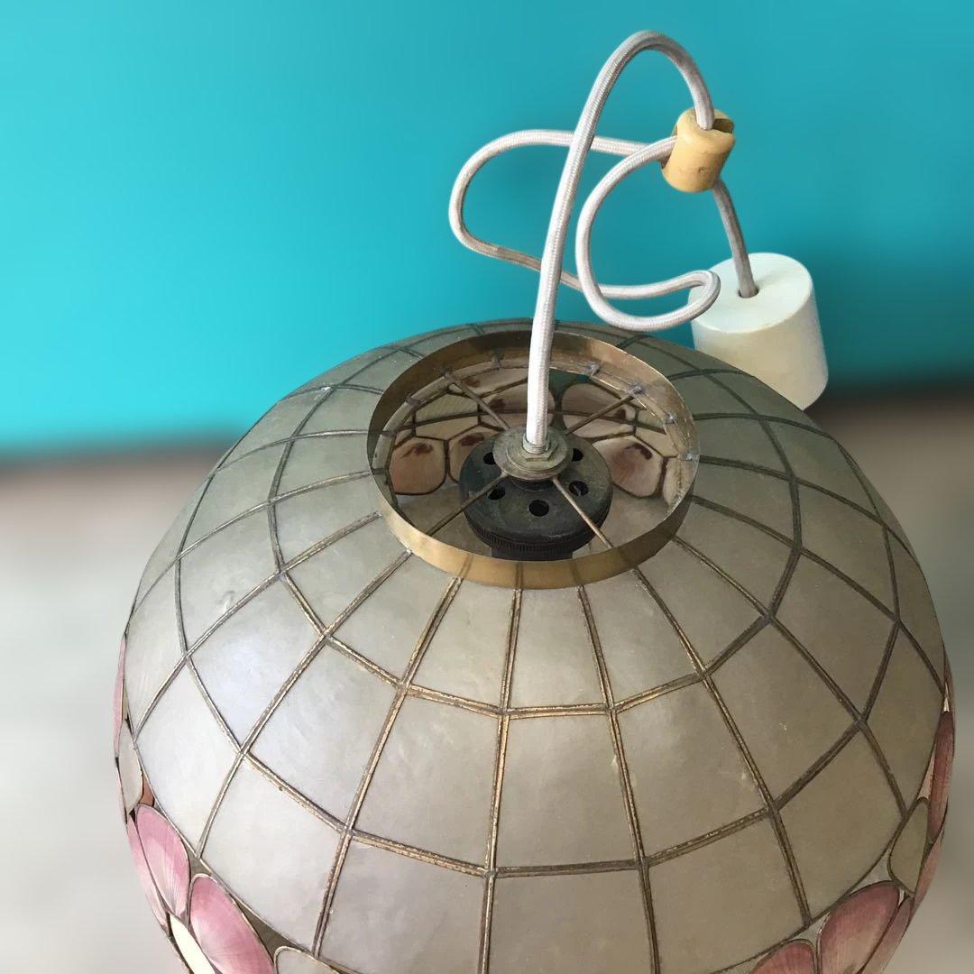 ペンダントライト　カスピ貝　シェル