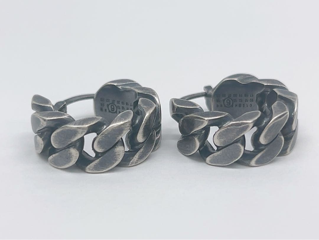 9AA33 新品未使用【MM6 Maison Margiela 】フープピアス